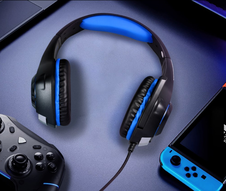 Ігрова гарнітура Kotion Each GS400 з мікрофоном і LED-підсвічуванням для ПК, PS4 та PS5